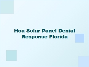 Hoa Solar Panel Approval Steps Florida