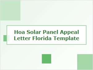 Hoa Solar Panel Denial Reasons Florida Template
