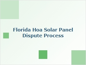 Florida Hoa Solar Panel Exemption Forms